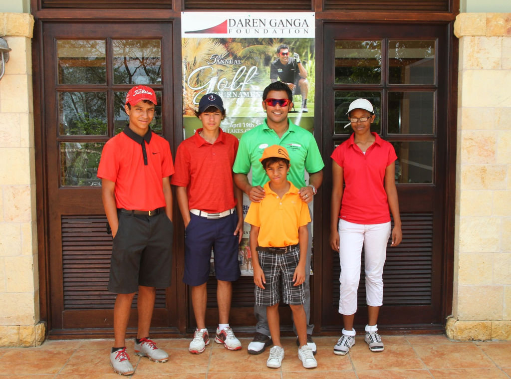 Daren Ganga with this year’s youngest participants